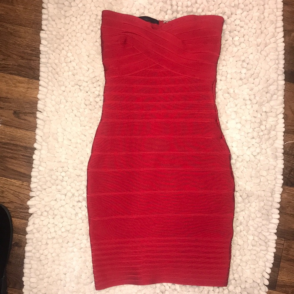 Red bandage dress